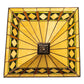 Meyda Lighting Diamond Band Mission 24" Beige & Green Shade Glass