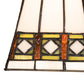 Meyda Lighting Diamond Band Mission 7" Multi-Colored Stained Shade Glass