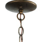 Meyda Lighting Diamond Craftsman 11" Antique Copper Mini Pendant Light With Silver Mica Shade Glass