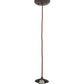 Meyda Lighting Diamond Craftsman 12" Oil Rubbed Bronze Mini Pendant Light With Silver Mica Shade Glass