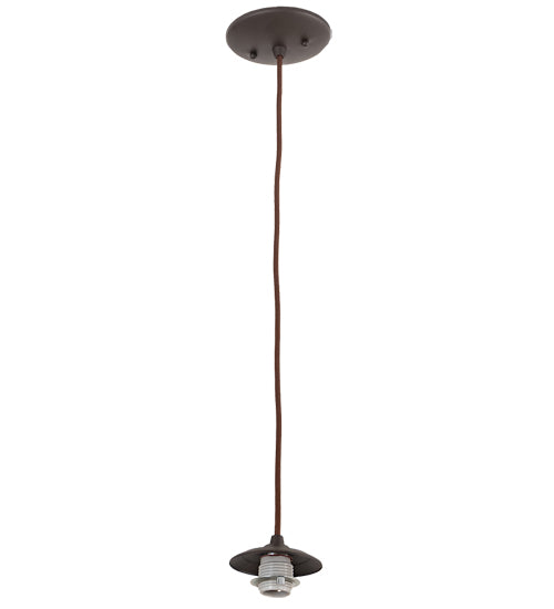 Meyda Lighting Diamond Craftsman 12" Oil Rubbed Bronze Mini Pendant Light With Silver Mica Shade Glass