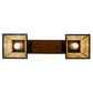 Meyda Lighting Diamond Craftsman 28" 2-Light Mahogany Bronze Island Pendant Light With Beige Shade Glass