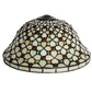 Meyda Lighting Diamond & Jewel 14" Recurve Multi-Colored Stained Shade Glass
