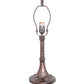 Meyda Lighting Diamond & Jewel 18" Mahogany Bronze Table Lamp With Multi-Colored Stained Shade Glass