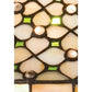 Meyda Lighting Diamond & Jewel 37" 2-Light Mahogany Bronze Island Pendant Light With Green & Beige Iridescent Shade Glass