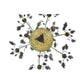 Meyda Lighting Diamond & Jewel 63" 12-Light 9-Arm Timeless Bronze Oak Leaf Chandelier With Amber Shade