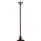 Meyda Lighting Diamond Mission 62" 2-Light Mahogany Bronze Floor Lamp With Multi-Colored Shade Glass