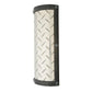 Meyda Lighting Diamond Turbine 6" 2-Light Black Chrome & Stainless Steel Wall Sconce