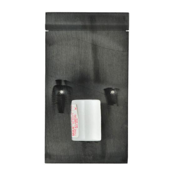 Meyda Lighting Diamond Turbine 6" 2-Light Black Chrome & Stainless Steel Wall Sconce