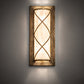 Meyda Lighting Diana 10" 2-Light Custom Gold Wall Sconce With Whitestone Idalight Shade