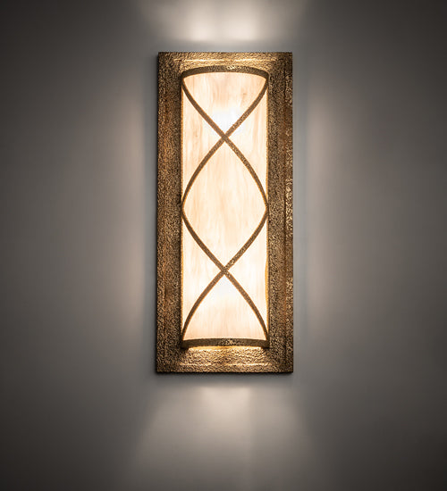 Meyda Lighting Diana 10" 2-Light Custom Gold Wall Sconce With Whitestone Idalight Shade