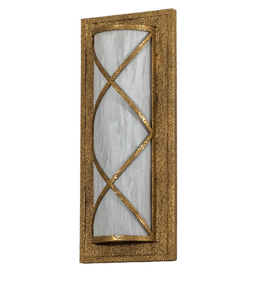 Meyda Lighting Diana 10" 2-Light Custom Gold Wall Sconce With Whitestone Idalight Shade