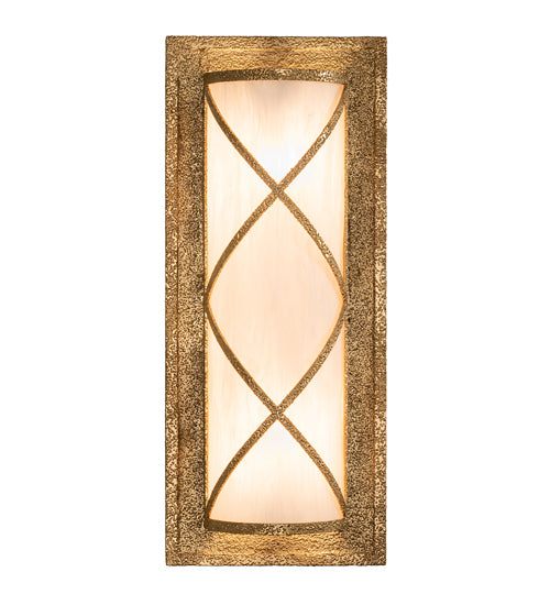 Meyda Lighting Diana 10" 2-Light Custom Gold Wall Sconce With Whitestone Idalight Shade