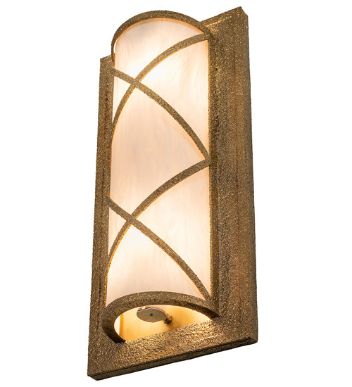 Meyda Lighting Diana 10" 2-Light Custom Gold Wall Sconce With Whitestone Idalight Shade