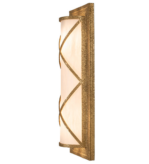 Meyda Lighting Diana 10" 2-Light Custom Gold Wall Sconce With Whitestone Idalight Shade