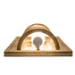 Meyda Lighting Diana 10" 2-Light Custom Gold Wall Sconce With Whitestone Idalight Shade