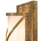 Meyda Lighting Diana 10" 2-Light Custom Gold Wall Sconce With Whitestone Idalight Shade