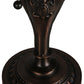 Meyda Lighting Diente de Leon 23" 2-Light Mahogany Bronze Table Lamp With Multi-Colored Shade Glass