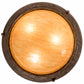 Meyda Lighting Dionne 20" 3-Light Rust Baroque Inverted Pendant Light With Ambra Siena Idalight Shade