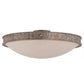 Meyda Lighting Dionne 22" 3-Light Corinth Flush Mount Light With Sahara Taupe Idalight Shade
