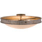 Meyda Lighting Dionne 22" 3-Light Corinth Flush Mount Light With Sahara Taupe Idalight Shade