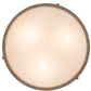 Meyda Lighting Dionne 22" 3-Light Corinth Flush Mount Light With Sahara Taupe Idalight Shade