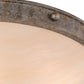 Meyda Lighting Dionne 22" 3-Light Corinth Flush Mount Light With Sahara Taupe Idalight Shade