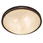 Meyda Lighting Dionne 28" 4-Light Mahogany Bronze Semi-flush Mount Light With Beige Sahara Taupe Idalight Shade
