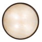 Meyda Lighting Dionne 28" 4-Light Mahogany Bronze Semi-flush Mount Light With Beige Sahara Taupe Idalight Shade