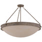 Meyda Lighting Dionne 30" 3-Light Corinth Pendant Light With Sahara Taupe Idalight Shade