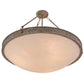 Meyda Lighting Dionne 30" 3-Light Corinth Pendant Light With Sahara Taupe Idalight Shade