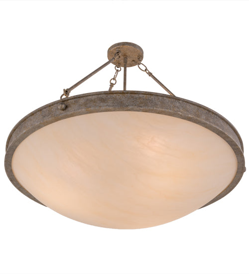 Meyda Lighting Dionne 30" 3-Light Corinth Pendant Light With Sahara Taupe Idalight Shade