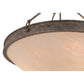 Meyda Lighting Dionne 30" 3-Light Corinth Pendant Light With Sahara Taupe Idalight Shade