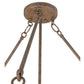 Meyda Lighting Dionne 30" 3-Light Corinth Pendant Light With Sahara Taupe Idalight Shade