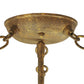 Meyda Lighting Dionne 30" 3-Light Pompeii Gold Semi-flush Mount Light With Beige Sahara Taupe Idalight Shade