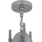 Meyda Lighting Dionne 48" 8-Light Nickel Powder Coat Pendant Light With Whitestone Idalight Shade Glass