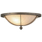 Meyda Lighting Dominga 20" 2-Light Corinth Flush Mount Light With Fleshtone Idalight Shade