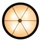 Meyda Lighting Dominga 22" 4-Light Black Satin Wrought Iron Flush Mount Light With Creme Carrara Idalight Shade