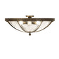 Meyda Lighting Dominga 30" 6-Light Dark Smoke Flush Mount Light With Clear Rainstone Idalight Shade