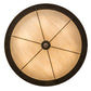 Meyda Lighting Dominga 30" 6-Light Oil Rubbed Bronze Flush Mount Light With Beige Botticino Idalight Shade Glass