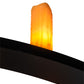 Meyda Lighting Donner 95" 24-Light Solar Black Chandelier With Amber Shade