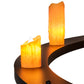 Meyda Lighting Donner 95" 24-Light Solar Black Chandelier With Amber Shade
