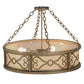Meyda Lighting Donya 26" 4-Light Corinth Semi-flush Mount Ceiling Light With White Statuario Idalight Shade Glass