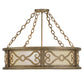 Meyda Lighting Donya 26" 4-Light Corinth Semi-flush Mount Ceiling Light With White Statuario Idalight Shade Glass
