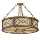 Meyda Lighting Donya 26" 4-Light Corinth Semi-flush Mount Ceiling Light With White Statuario Idalight Shade Glass