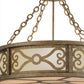 Meyda Lighting Donya 26" 4-Light Corinth Semi-flush Mount Ceiling Light With White Statuario Idalight Shade Glass