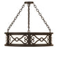 Meyda Lighting Donya 26" 4-Light Oil Rubbed Bronze Semi-flush Mount Light With White Statuario Idalight Shade