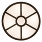 Meyda Lighting Donya 26" 4-Light Oil Rubbed Bronze Semi-flush Mount Light With White Statuario Idalight Shade