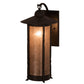 Meyda Lighting Dorchester 12" Timeless Bronze Wall Sconce With Silver Mica Shade Glass