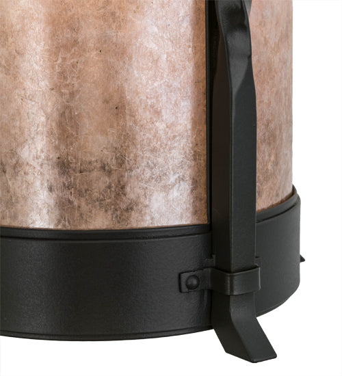 Meyda Lighting Dorchester 12" Timeless Bronze Wall Sconce With Silver Mica Shade Glass